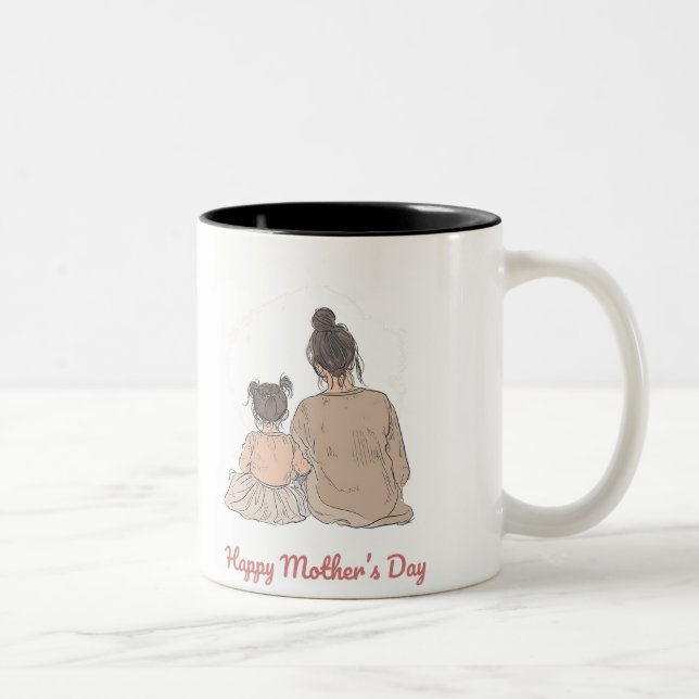 Tasse 2 Couleurs Happy Mother's Day (Droit)