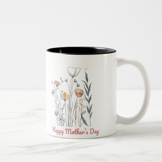 Tasse 2 Couleurs Happy Mother's Day (Droit)