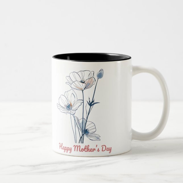 Tasse 2 Couleurs Happy Mother's Day (Droit)