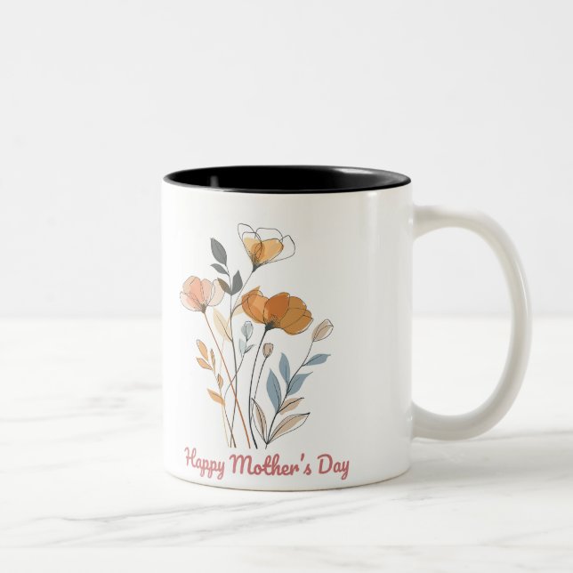Tasse 2 Couleurs Happy Mother's Day (Droit)