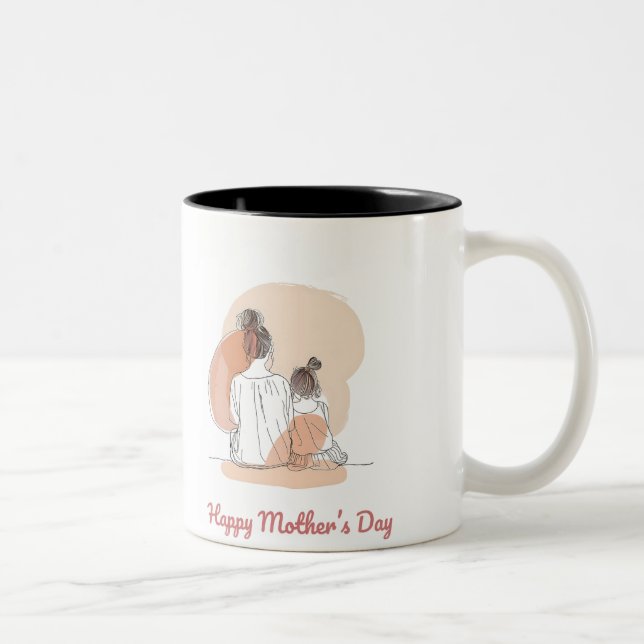Tasse 2 Couleurs Happy Mother's Day (Droit)