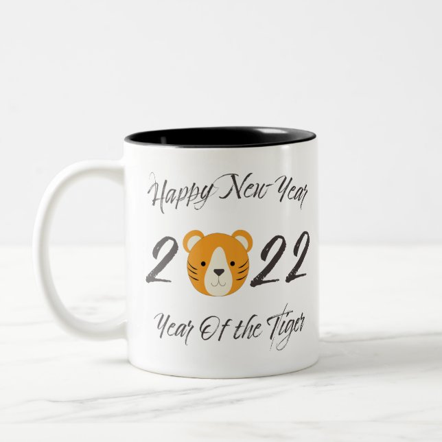 Tasse 2 Couleurs Happy New Year 2022 (Gauche)