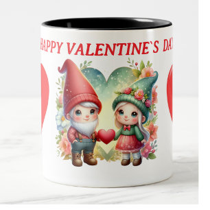 Tasse 2 Couleurs happy valentine gnome photo