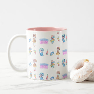 Tasse 2 Couleurs Harajuku Anime Girl