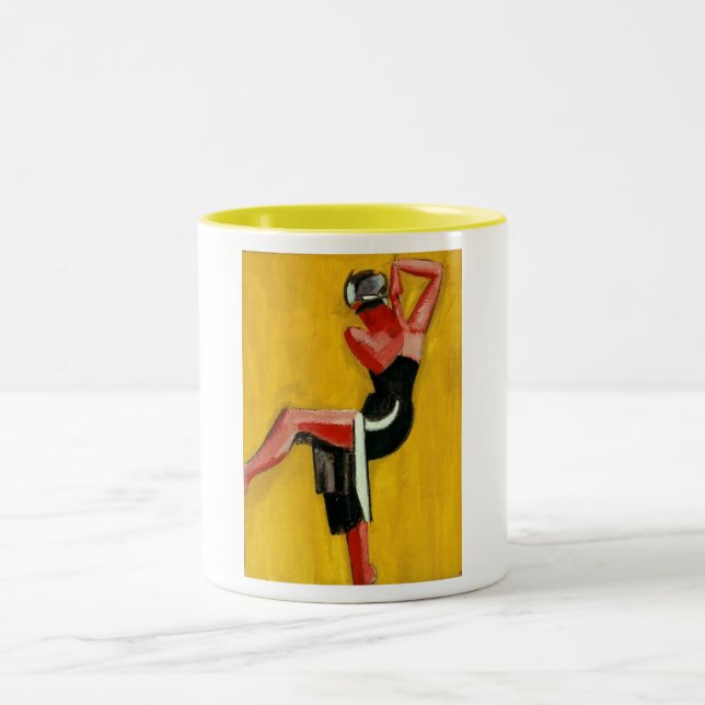 Tasse 2 Couleurs Harald Giersing, Dancer on Yellow Arrière - plan,  (Centre)