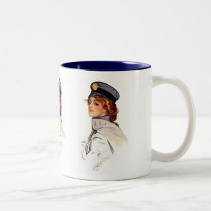Tasse 2 Couleurs Harrison Fisher : Domestique aux bras