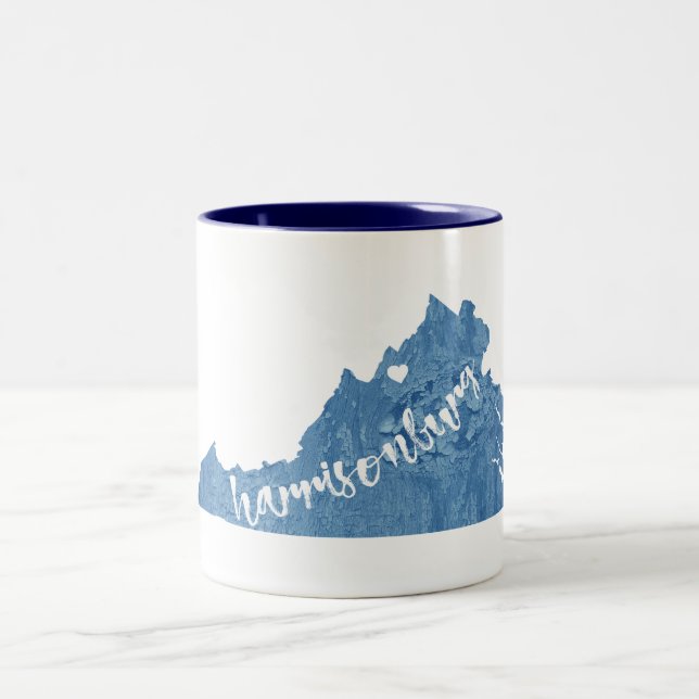 Tasse 2 Couleurs Harrisonburg Virginie Grain (Centre)