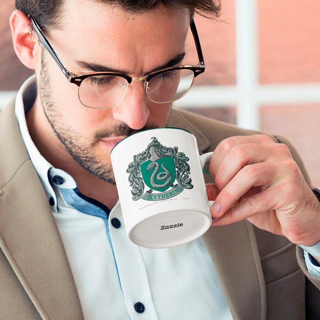 Tasse 2 Couleurs Harry Potter | Blason de Serpentard Vert (Créateur téléchargé)