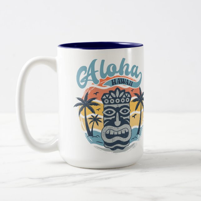 Tasse 2 Couleurs Hawaii (Gauche)