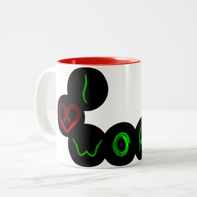 Tasse 2 Couleurs heart2 (Devant gauche)