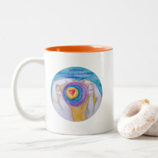 Tasse 2 Couleurs Heart in Hands Cir Ps 139:24, dig signed, titled,