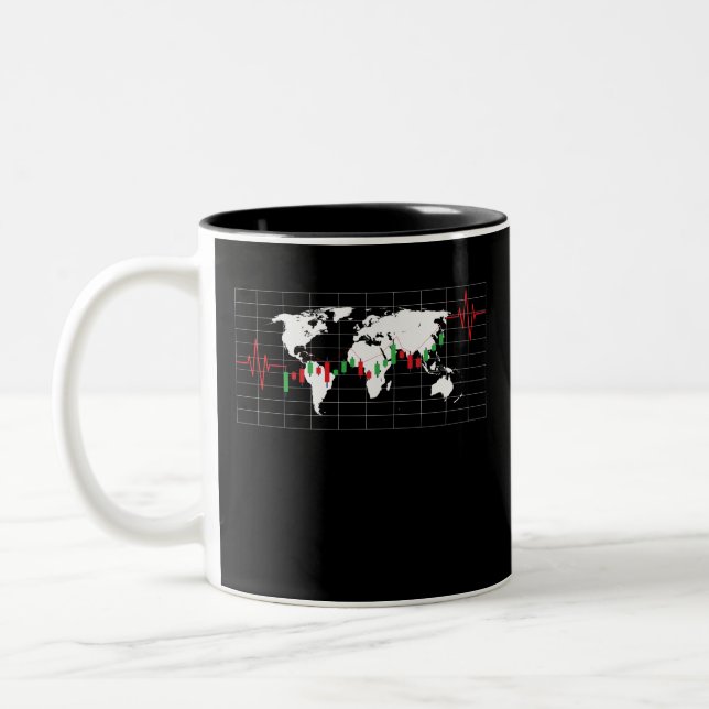 Tasse 2 Couleurs Heartbeat stock Investor (Gauche)