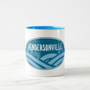 Tasse 2 Couleurs Hendersonville Caroline du Nord Extérieur