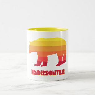 Tasse 2 Couleurs Hendersonville Caroline du Nord Ours arc-en-ciel