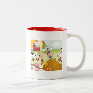 Tasse 2 Couleurs Heure de compter - la basse cour