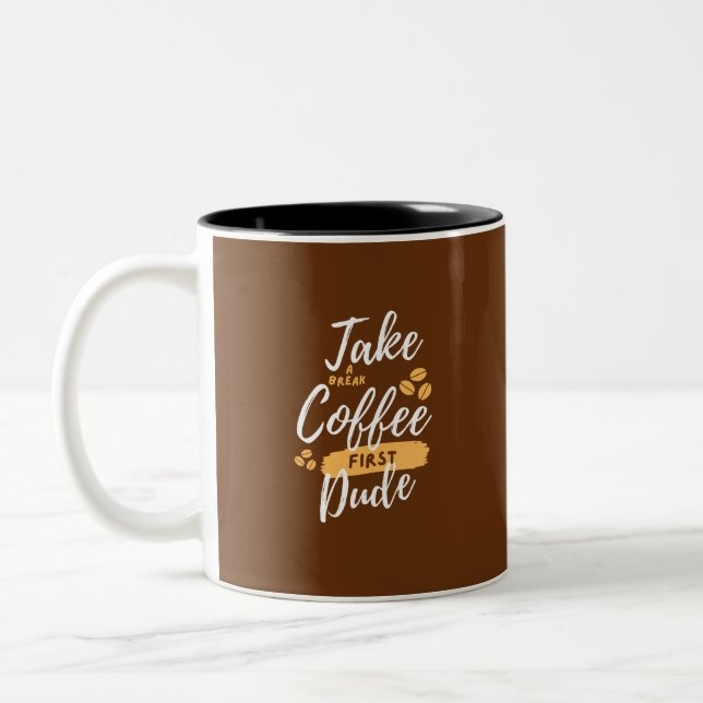 TASSE 2 COULEURS HEURE DU CAFÉ (Gauche)