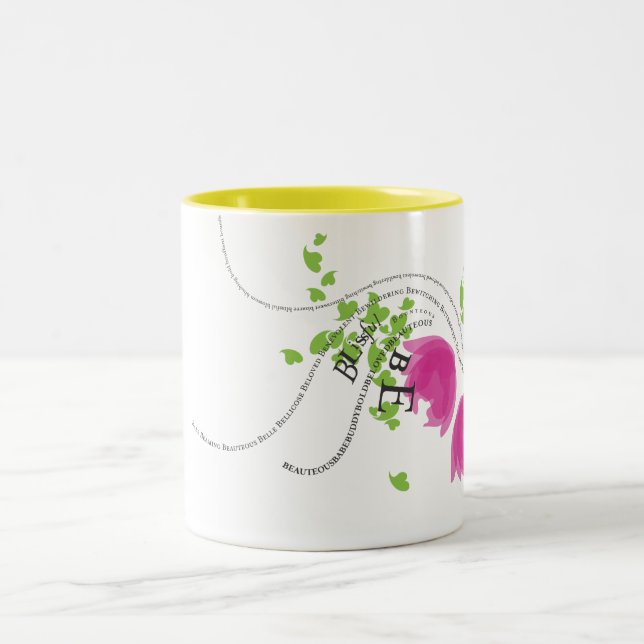 Tasse 2 Couleurs Heureux (Centre)