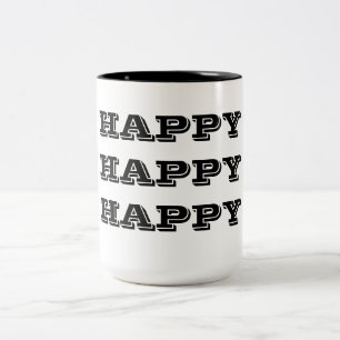 Tasse 2 Couleurs Heureux heureux heureux