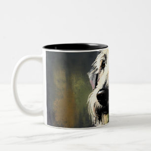 Tasse 2 Couleurs Heureux Wolfhound irlandais