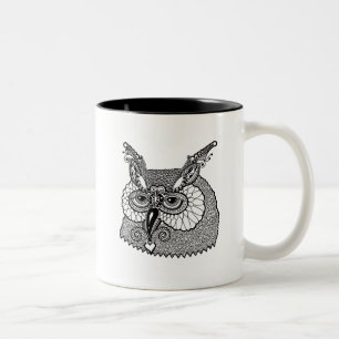 Tasse 2 Couleurs Hibou Zendoodle principal