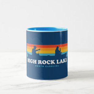 Tasse 2 Couleurs High Rock Lake Caroline du Nord Canoë