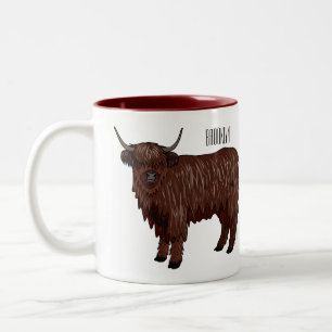 Tasse 2 Couleurs Highland cow