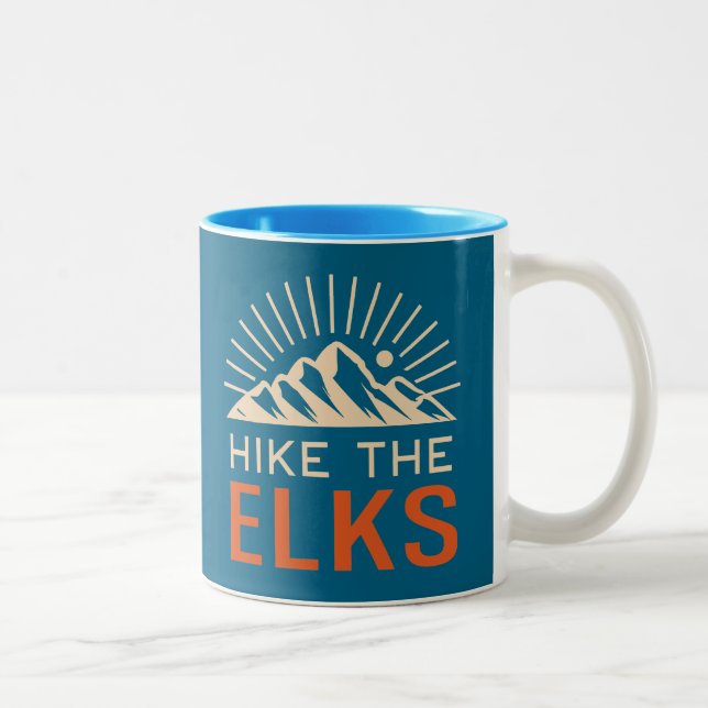 Tasse 2 Couleurs Hike The Elk Mountains Sunburst (Droit)