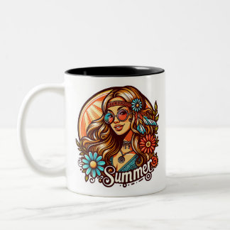 Tasse 2 Couleurs Hippie 1969 dans les années 60 extraordinaires et 