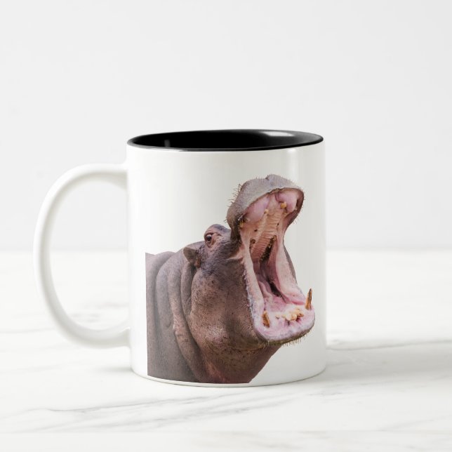 Tasse 2 Couleurs Hippo Big Mouth (Gauche)