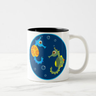 Tasse 2 Couleurs Hippocampes