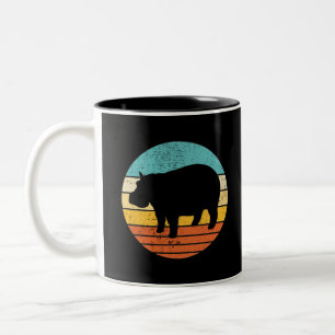 Tasse 2 Couleurs Hippopotomas Soleil rétro