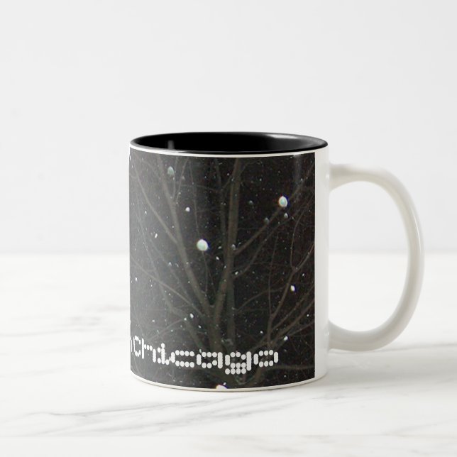 Tasse 2 Couleurs Hiver Chicago (Droit)