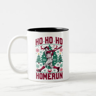 Tasse 2 Couleurs Ho Ho Homerun Baseball Laid Christmas Sweat