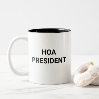 Tasse 2 Couleurs HOA President Funny Neighborhood Leader