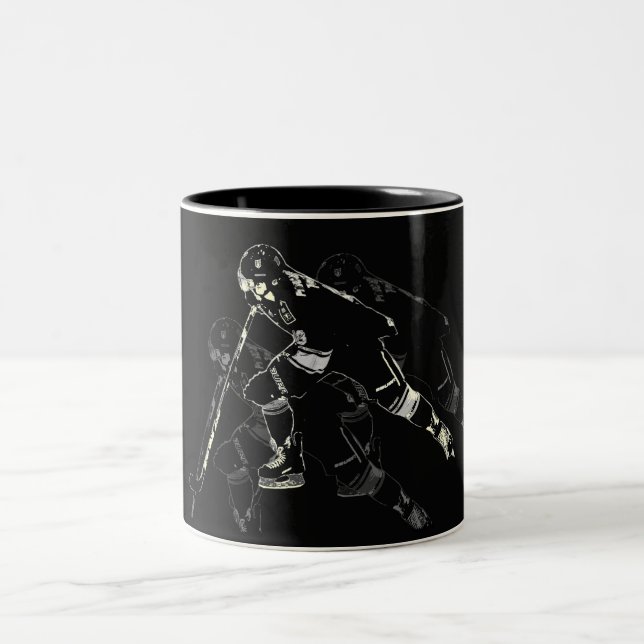 Tasse 2 Couleurs Hockey Mania - Joueur de hockey (Centre)