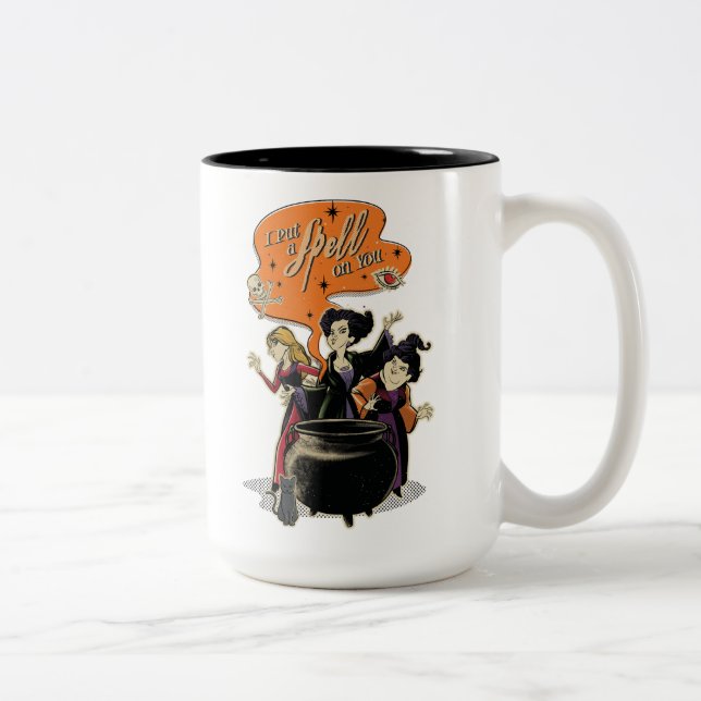 Tasse 2 Couleurs Hocus Pocus Retro Spellcasting Cauldron (Droit)