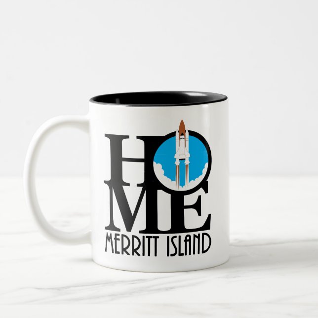 Tasse 2 Couleurs HOME MEritt Island 11oz Navette (Gauche)
