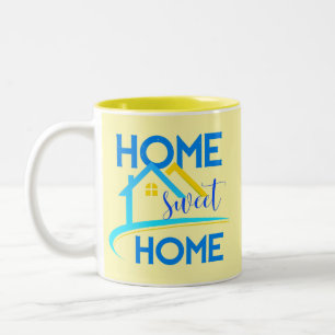 Tasse 2 Couleurs Home Sweet Home Famille Mur Art Décor