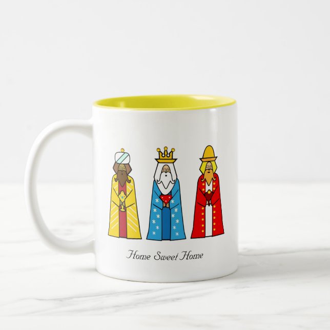 Tasse 2 Couleurs Home Sweet Home & Trois Sages (Gauche)