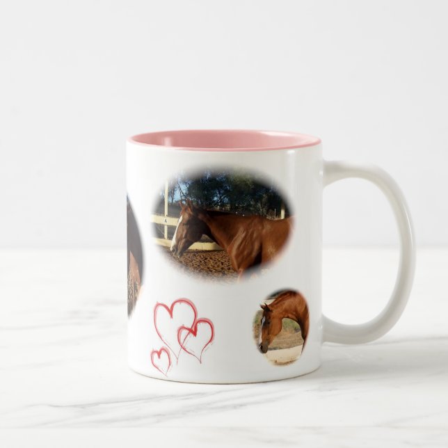 Tasse 2 Couleurs Homer le cheval (Droit)