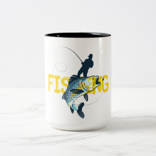 Tasse 2 Couleurs Homme de pêche