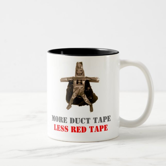 Tasse 2 Couleurs Homme de ruban adhésif (Droit)