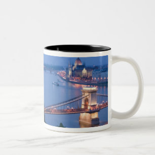 Tasse 2 Couleurs HONGRIE, Budapest : Pont Szechenyi (Chaîne), 2