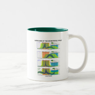 Tasse 2 Couleurs Hormones du cycle menstruel (menstruation)