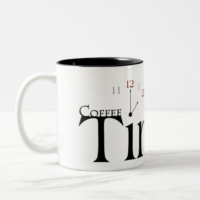 Tasse 2 Couleurs Horodateur de café (Gauche)