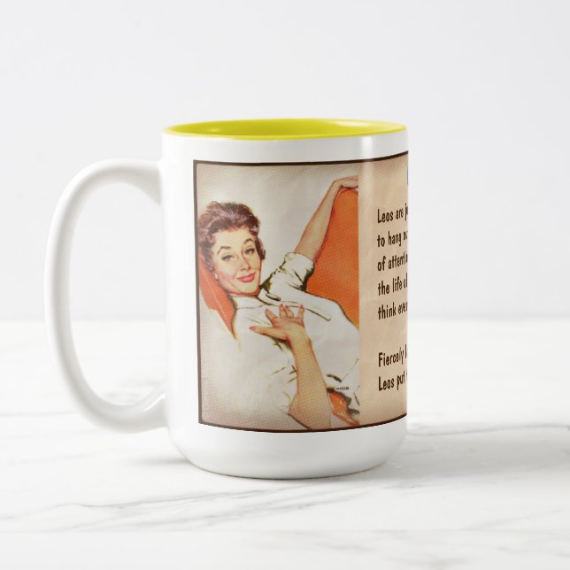 Tasse 2 Couleurs Horoscope : LEO (classé G) (Gauche)