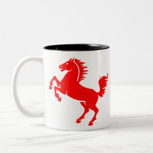 Tasse 2 Couleurs Horse Stallion Equestrian Animal Equine Mane