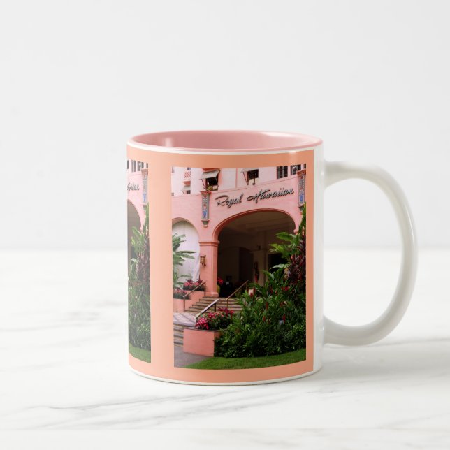Tasse 2 Couleurs Hôtel hawaïen royal (Droit)