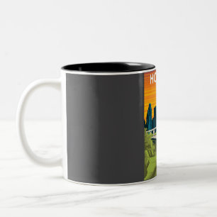Tasse 2 Couleurs Houston Texas États-Unis Vintage Minimal City S