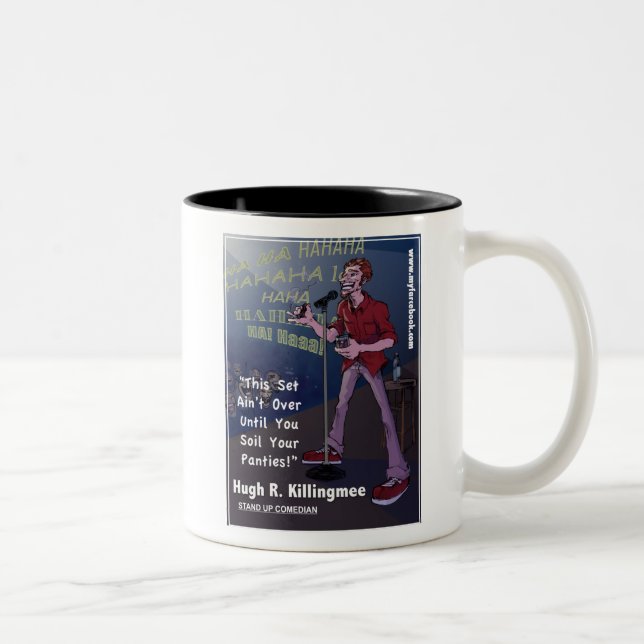 Tasse 2 Couleurs Hugh R. Killingmee- myFarcebook.com Comed comique (Droit)